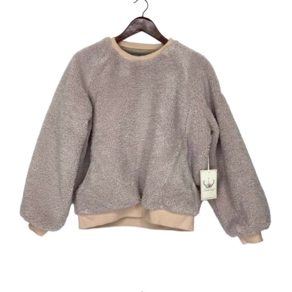 Boundless North Powder Plush Popover Sherpa Sweater Like Sweatshirt New Nwt